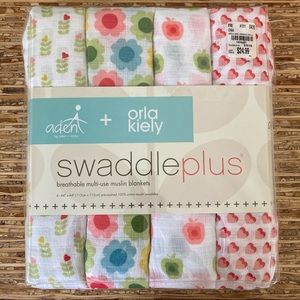 Aden + Anais w/Orla Kiely Cotton Muslin Swaddles